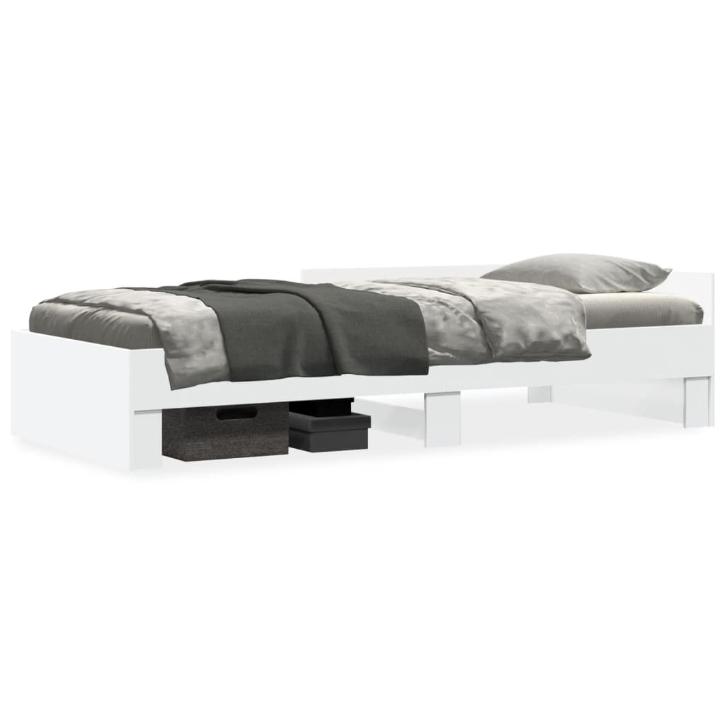 sengeramme 100x200 cm konstrueret træ hvid