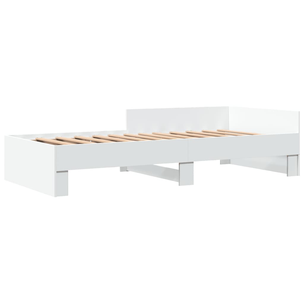 sengeramme 100x200 cm konstrueret træ hvid
