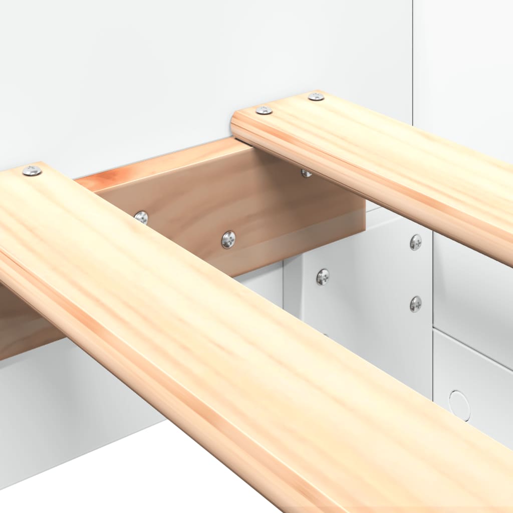 sengeramme 100x200 cm konstrueret træ hvid