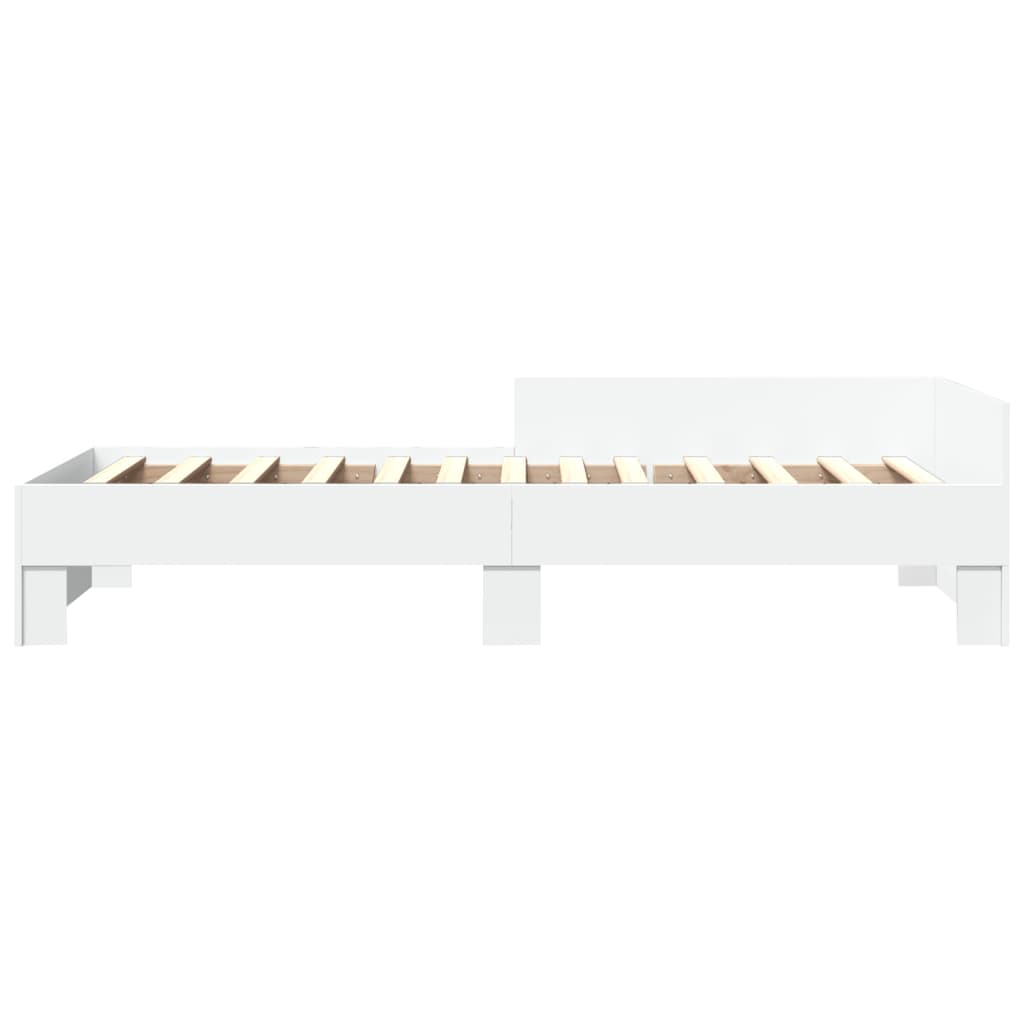 sengeramme 90x200 cm konstrueret træ hvid