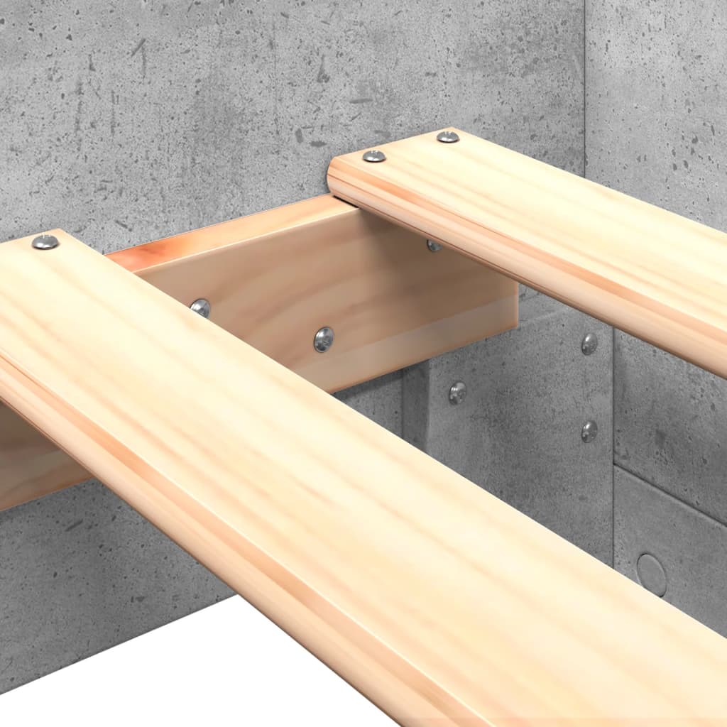 sengeramme 90x200 cm konstrueret træ betongrå
