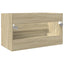 vaskeskab 80x38,5x45 cm konstrueret træ sonoma-eg