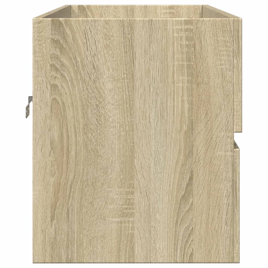 vaskeskab 90x38,5x45 cm konstrueret træ sonoma-eg
