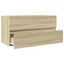 vaskeskab 90x38,5x45 cm konstrueret træ sonoma-eg