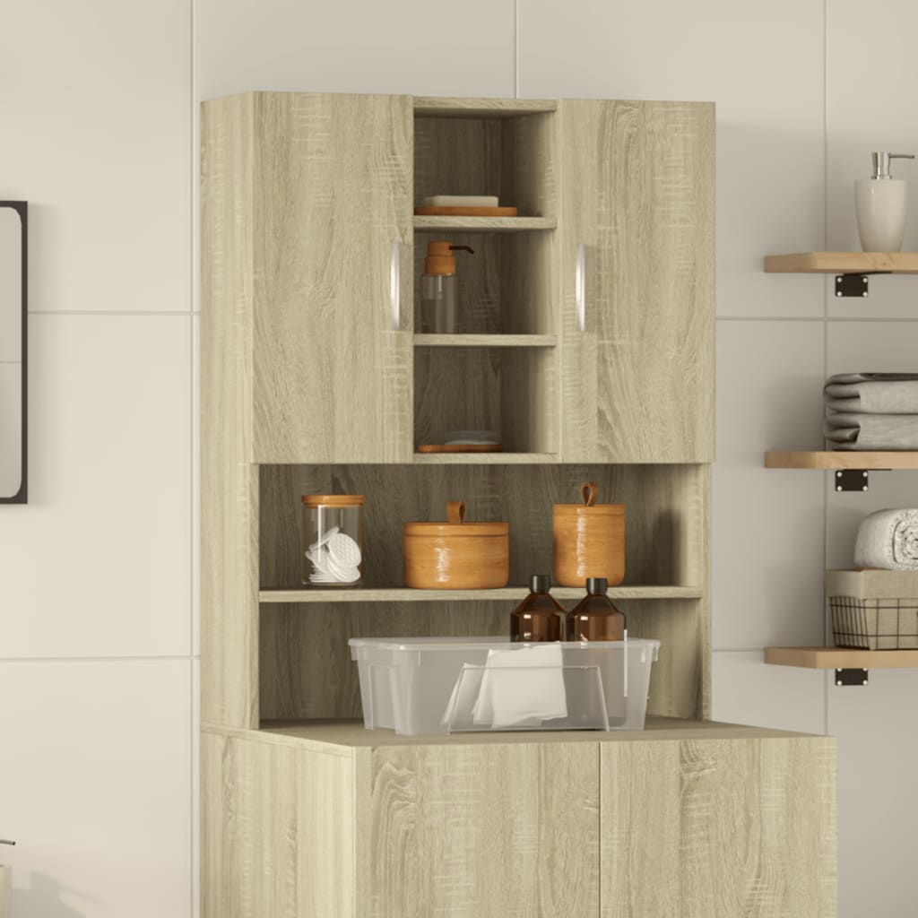 badeværelsesskab 70,5x24x90 cm sonoma-eg