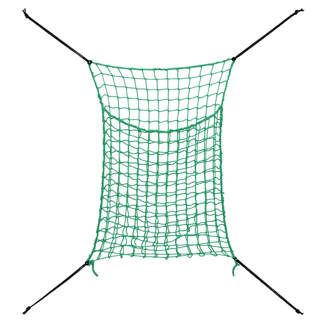 hønet 2 stk. 90x60 cm PP rektangulær grøn