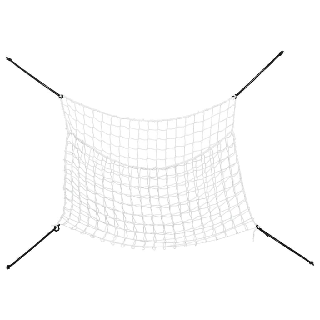 hønet 2 stk. 90x60 cm PP rektangulær hvid