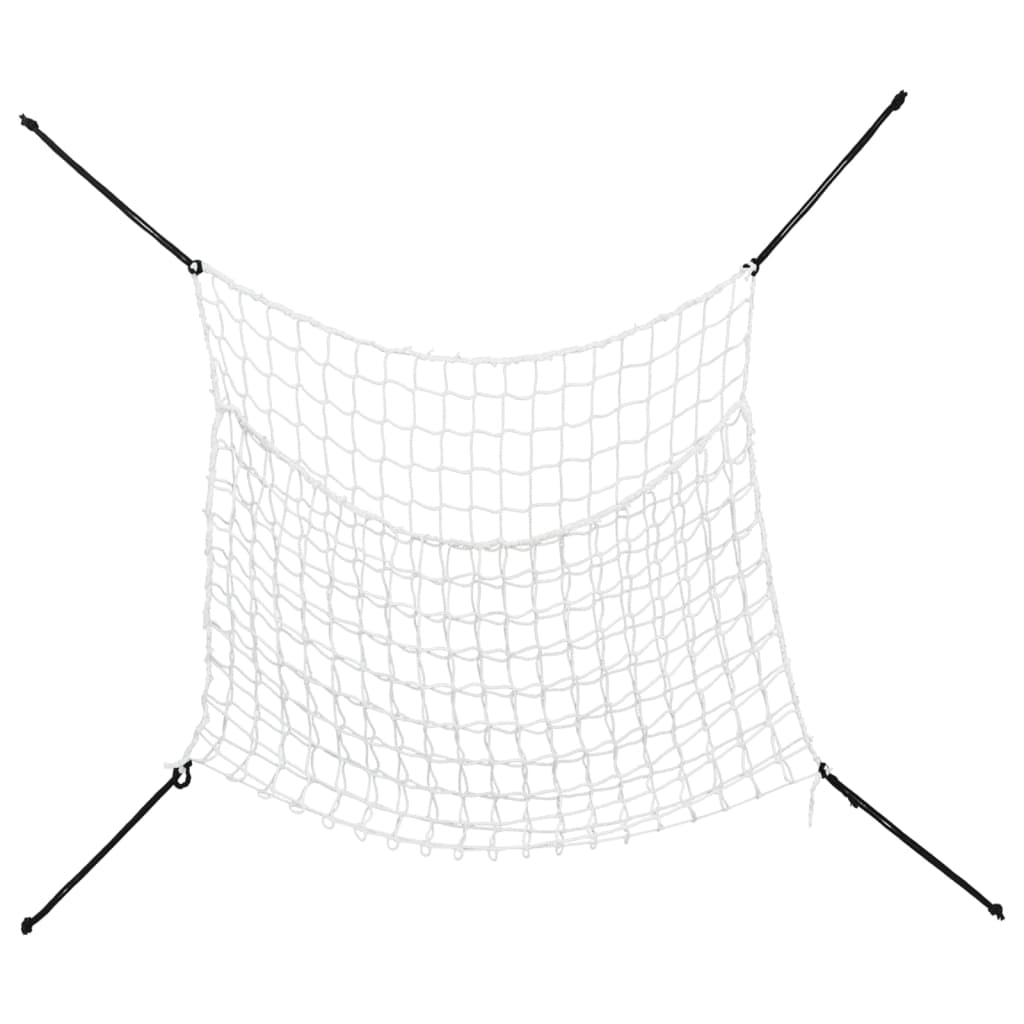 hønet 2 stk. 100x90 cm PP rektangulær hvid