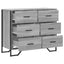 kommode 91x35,5x74,5 cm konstrueret træ sonoma-eg