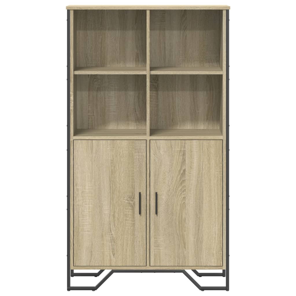 skab 79,5x35,5x137,5 cm konstrueret træ sonoma-eg
