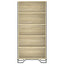 bogreol 80x31x169 cm konstrueret træ sonoma-eg
