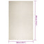 gulvtæppe ZIZUR 200x290 cm jute-look indendørs og udendørs