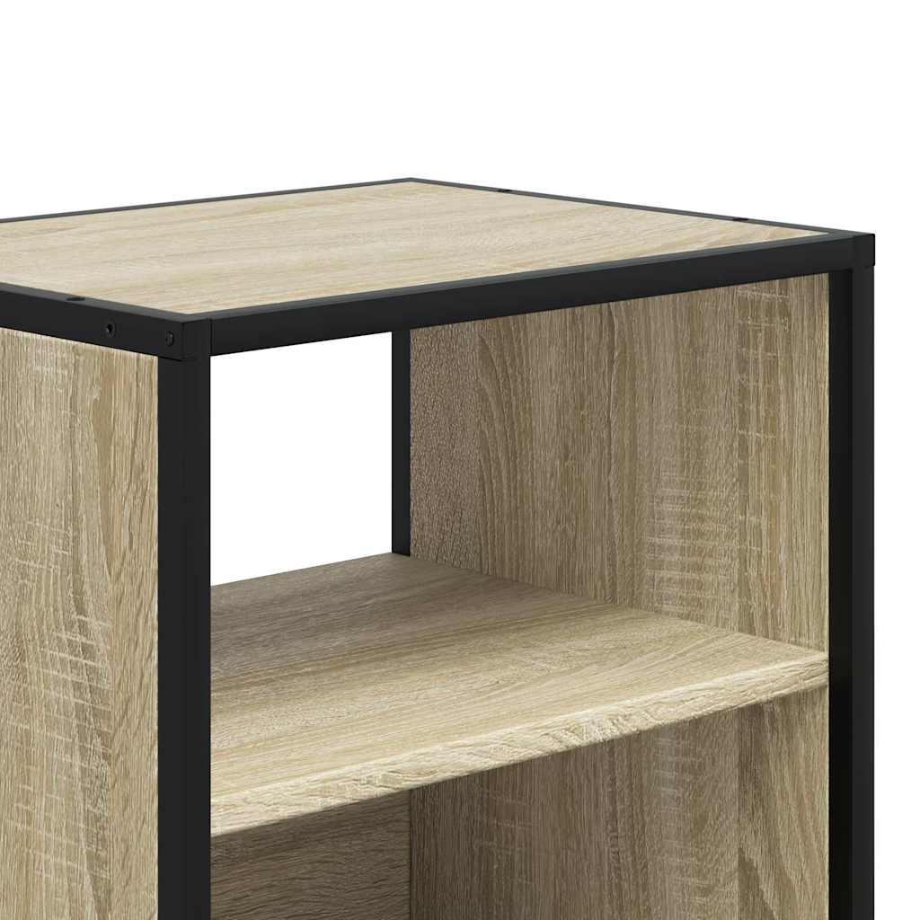væghængt sengebord 40x31x39,5 cm sonoma-eg