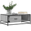 sofabord 90x57x35 cm konstrueret træ og metal grå sonoma-eg