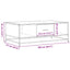 sofabord 100x57x35 cm massivt konstrueret træ og metal sort