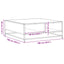 sofabord 100x100x30 cm konstrueret træ og metal sonoma-eg