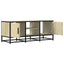 tv-bord 100x35x41 cm konstrueret træ og metal sonoma-eg