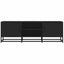 tv-bord 120x35x41 cm konstrueret træ og metal sort