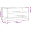 tv-bord 91x40x46 cm konstrueret træ og metal sonoma-eg