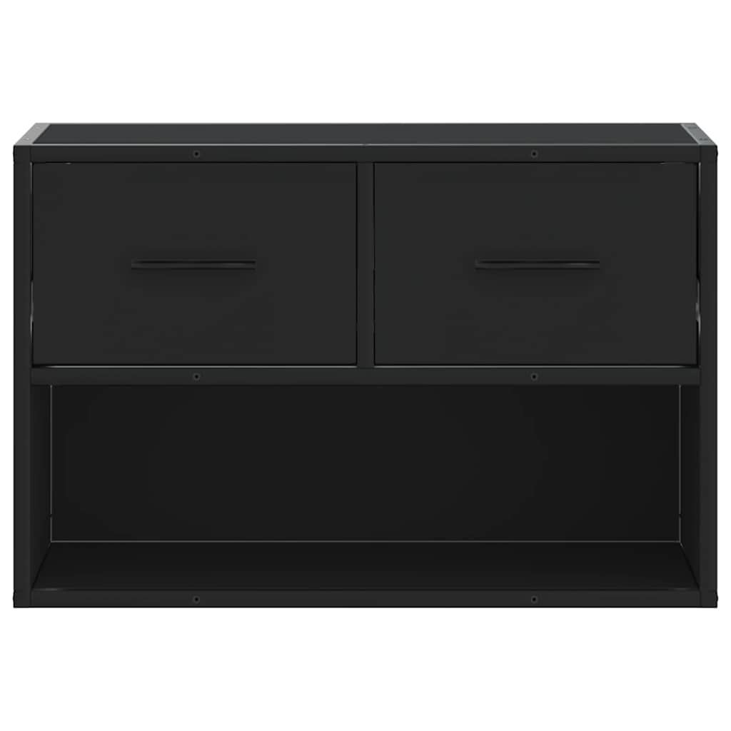 tv-bord 60x31x39,5 cm konstrueret træ og metal sort