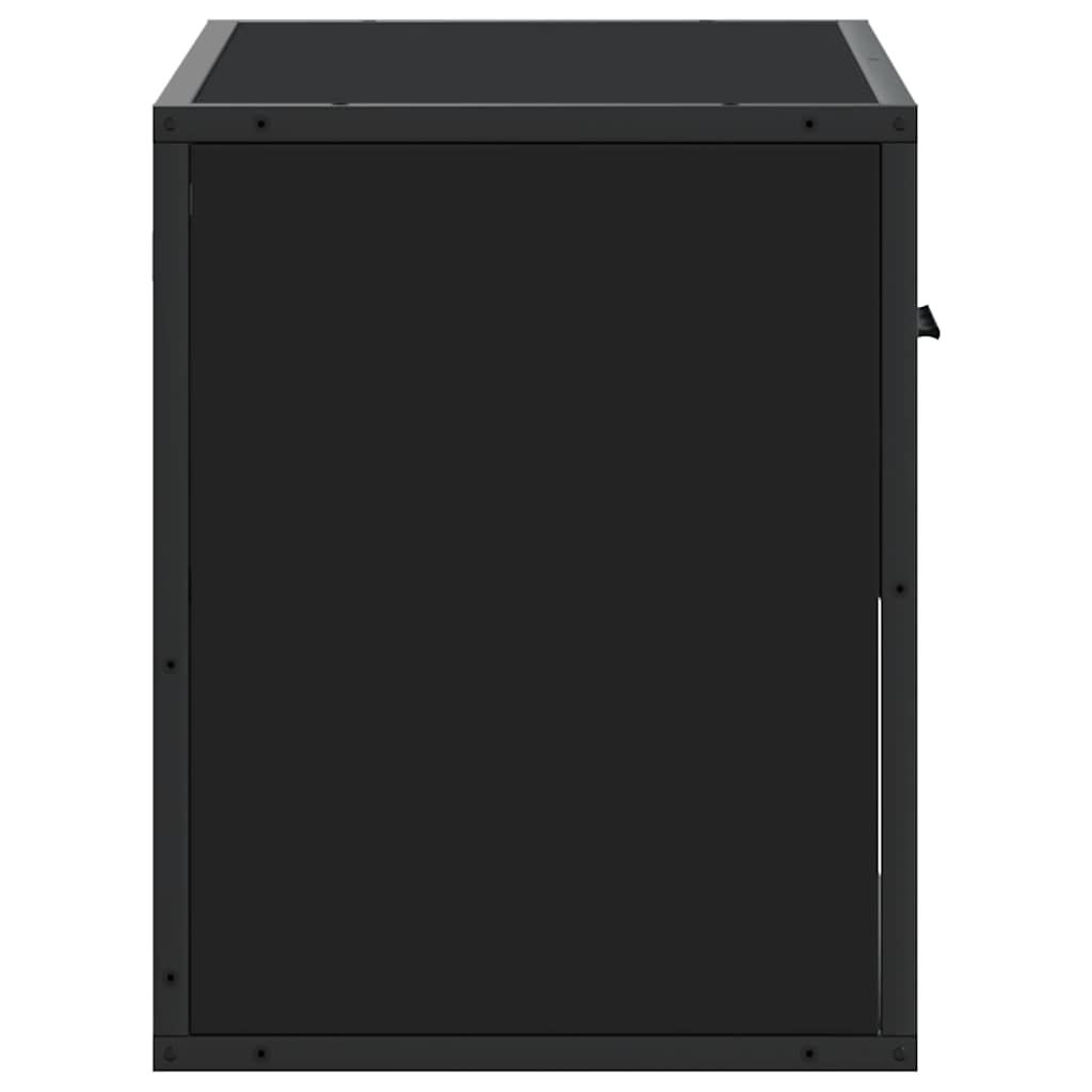tv-bord 60x31x39,5 cm konstrueret træ og metal sort