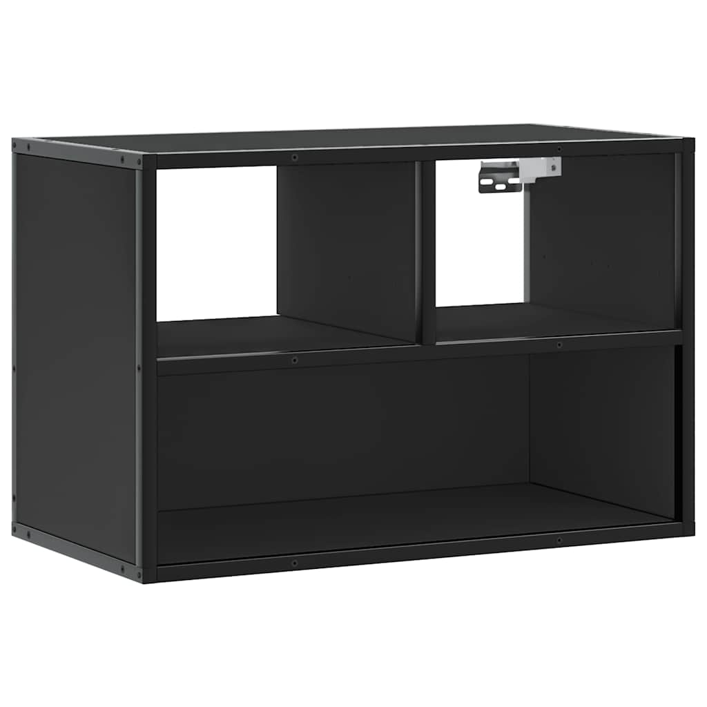 tv-bord 60x31x39,5 cm konstrueret træ og metal sort