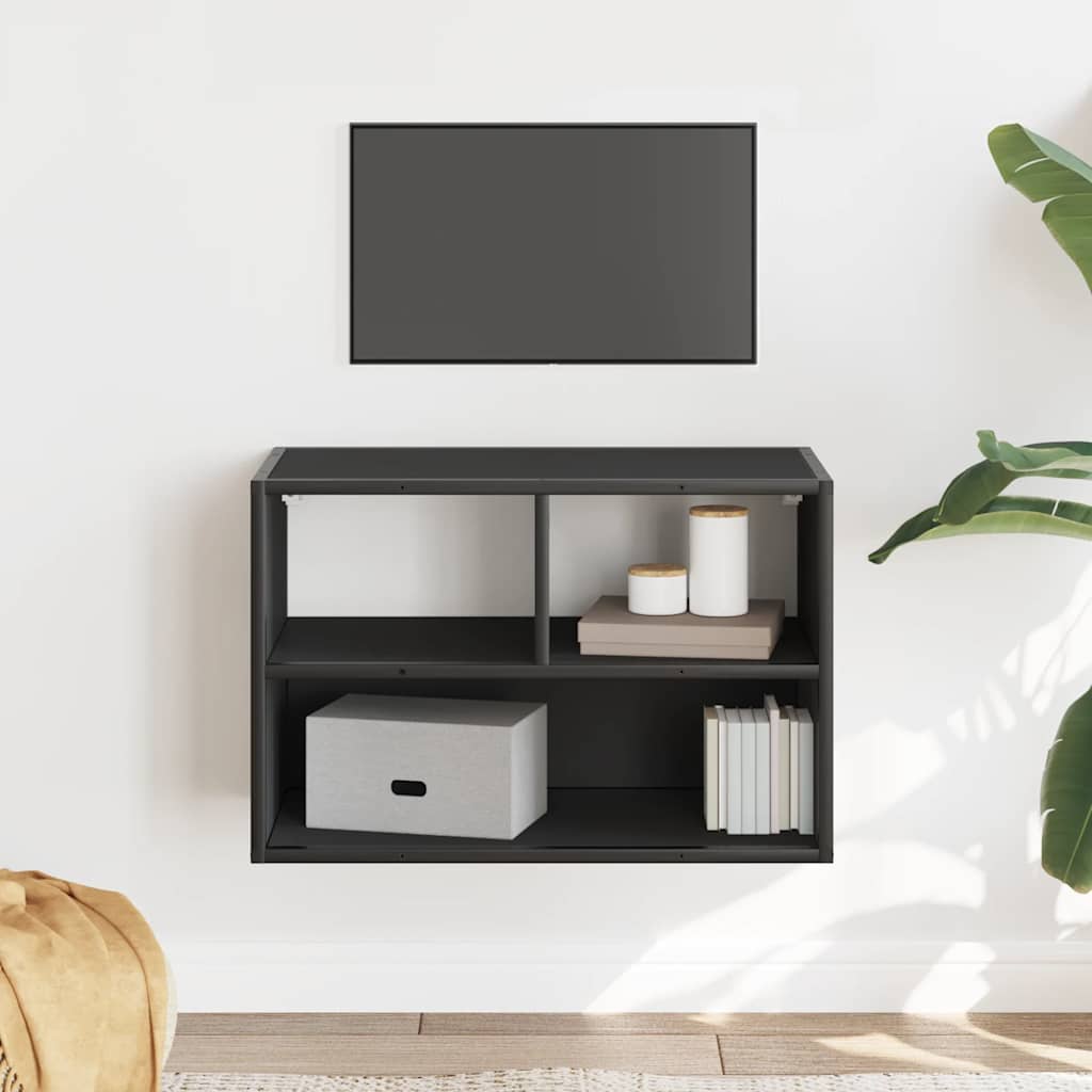 tv-bord 60x31x39,5 cm konstrueret træ og metal sort