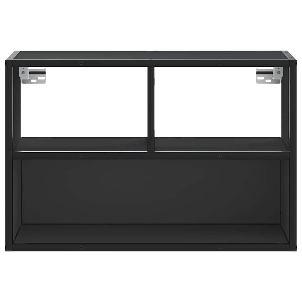 tv-bord 60x31x39,5 cm konstrueret træ og metal sort