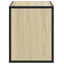 tv-bord 60x31x39,5 cm konstrueret træ og metal sonoma-eg