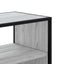 tv-bord 60x31x39,5 cm konstrueret træ og metal grå sonoma-eg