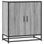 skab 68x35x76 cm konstrueret træ og metal grå sonoma-eg