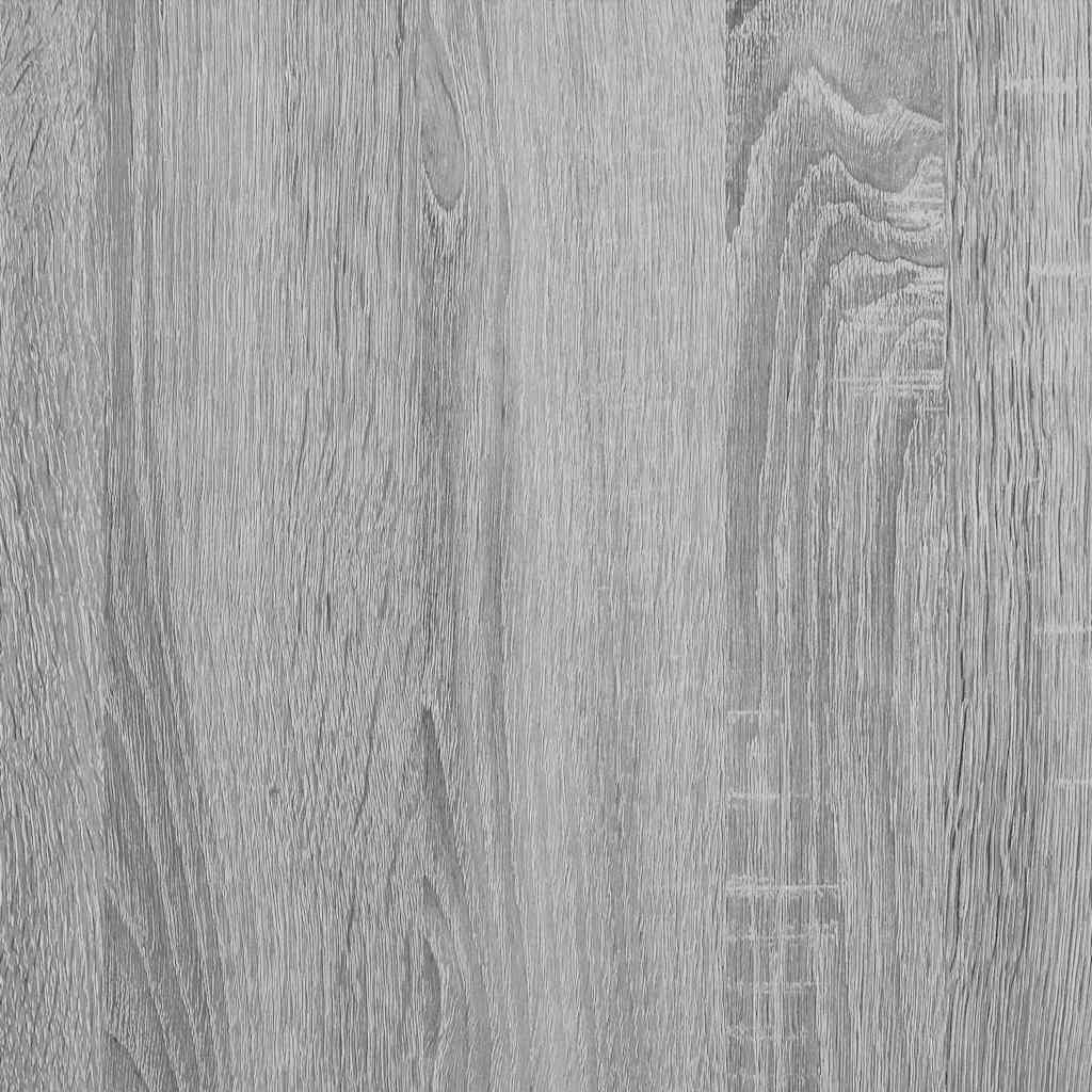 skab 68x35x76 cm konstrueret træ og metal grå sonoma-eg