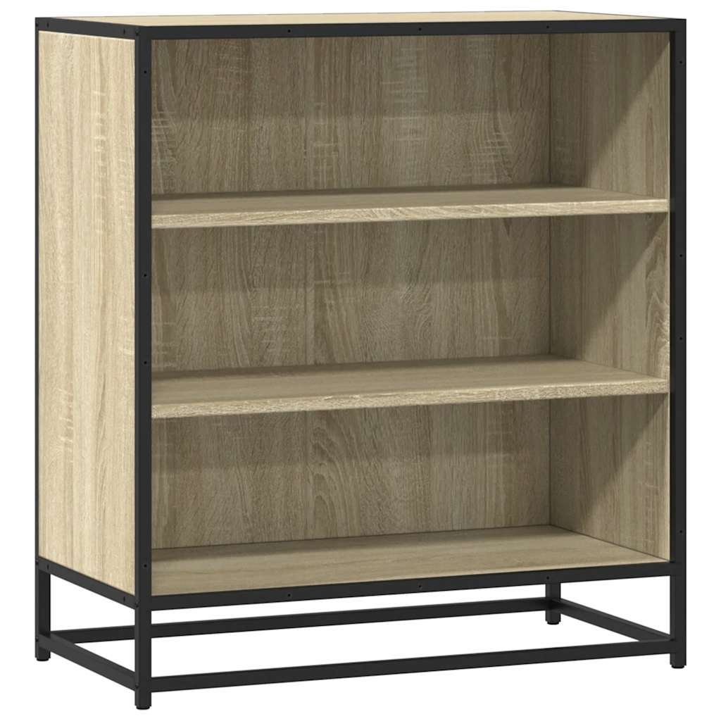 skab 68x35x76 cm konstrueret træ og metal sonoma-eg