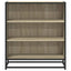 skab 68x35x76 cm konstrueret træ og metal sonoma-eg