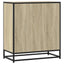 skab 68x35x76 cm konstrueret træ og metal sonoma-eg