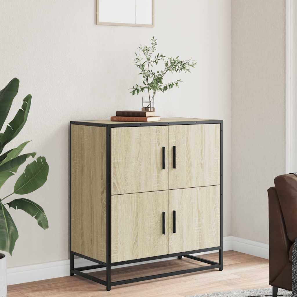 skab 68x35x76 cm konstrueret træ sonoma-eg