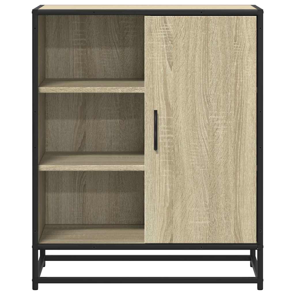 skab 62x35x76 cm konstrueret træ røget egetræsfarve