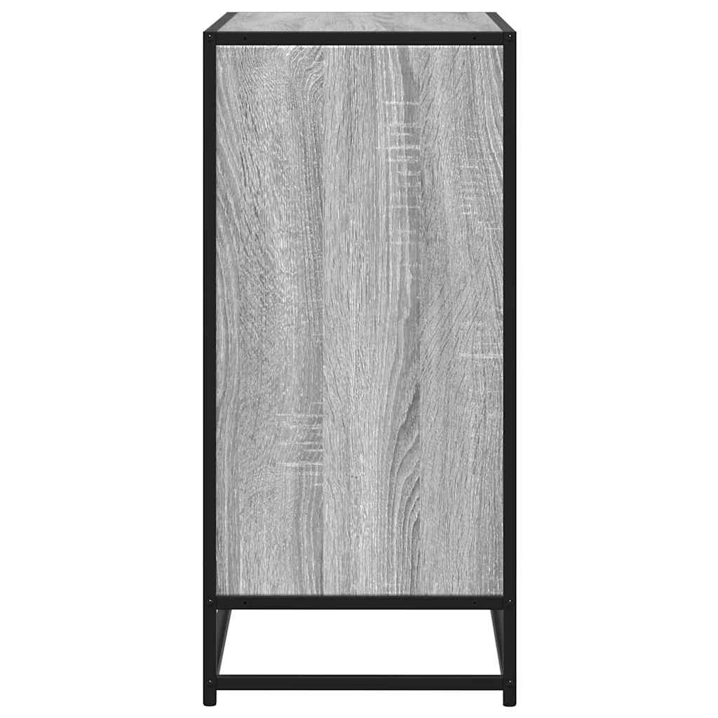 skænk 62x35x76 cm konstrueret træ grå sonoma-eg