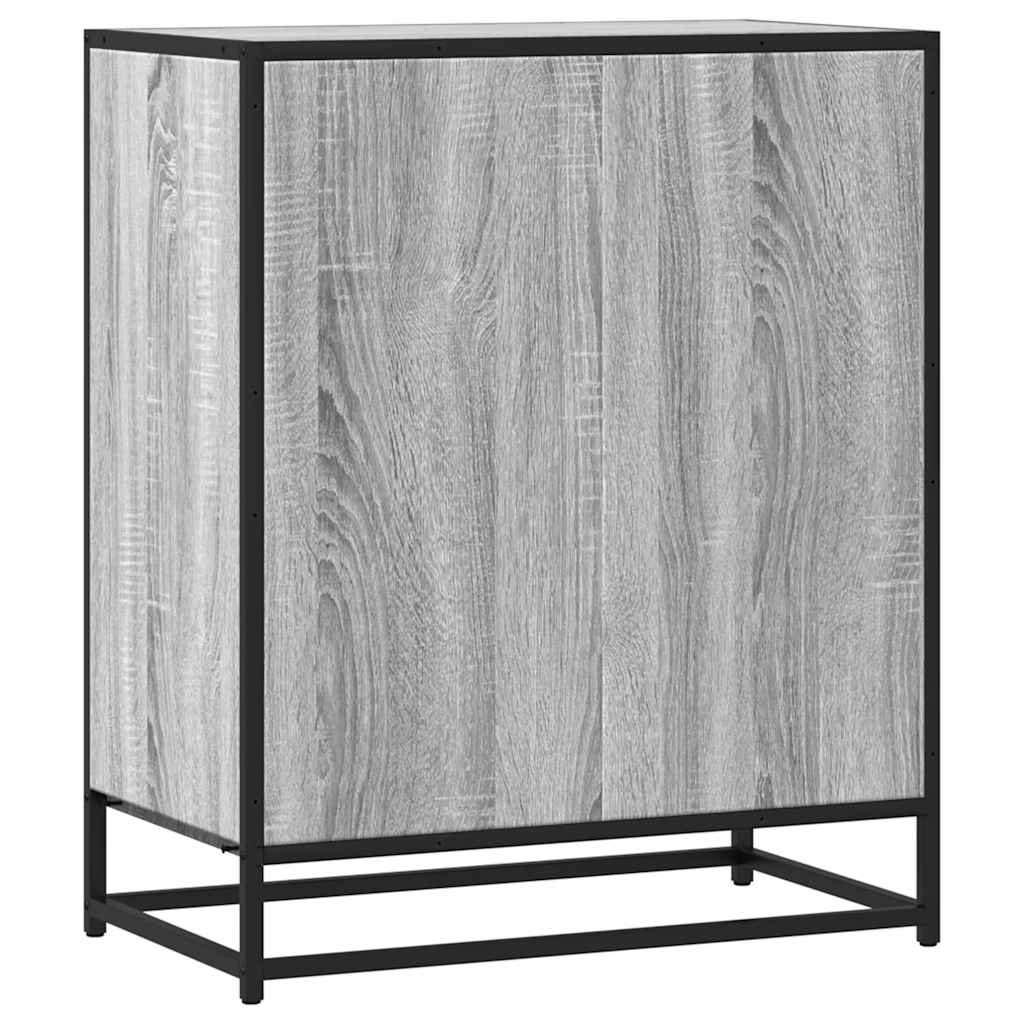skænk 62x35x76 cm konstrueret træ grå sonoma-eg