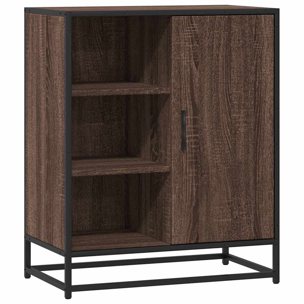 skænk 62x35x76 cm konstrueret træ brun egetræsfarve