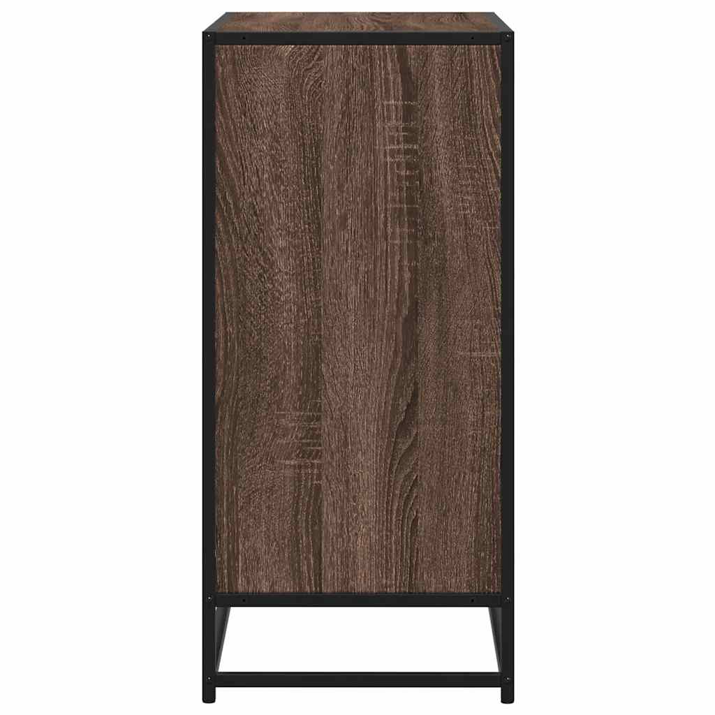 skænk 62x35x76 cm konstrueret træ brun egetræsfarve