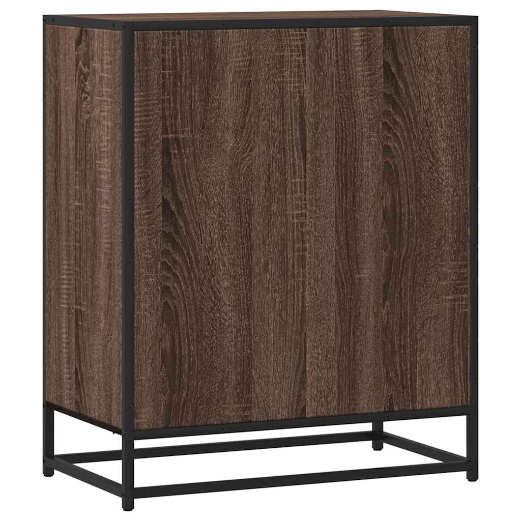 skænk 62x35x76 cm konstrueret træ brun egetræsfarve