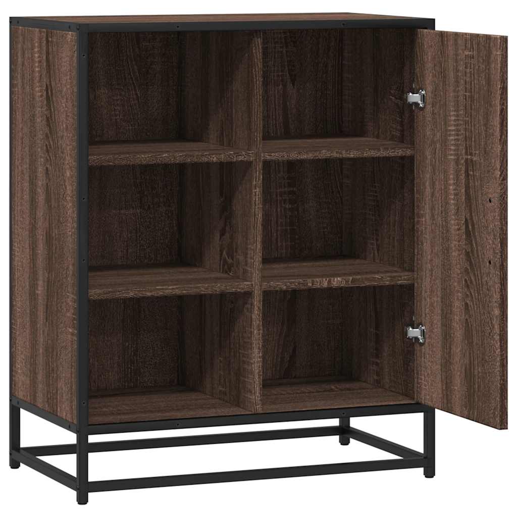 skænk 62x35x76 cm konstrueret træ brun egetræsfarve