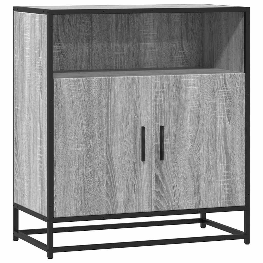 skab 68x35x76 cm konstrueret træ grå sonoma-eg