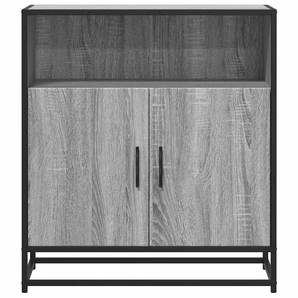 skab 68x35x76 cm konstrueret træ grå sonoma-eg