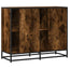 skænk 92x35x76 cm konstrueret træ røget egetræsfarve