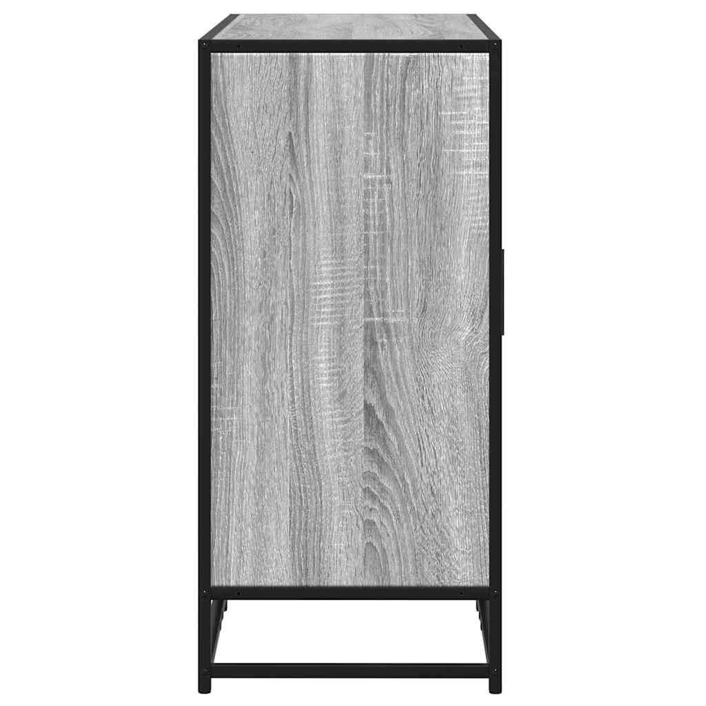 skænk 92x35x76 cm konstrueret træ grå sonoma-eg