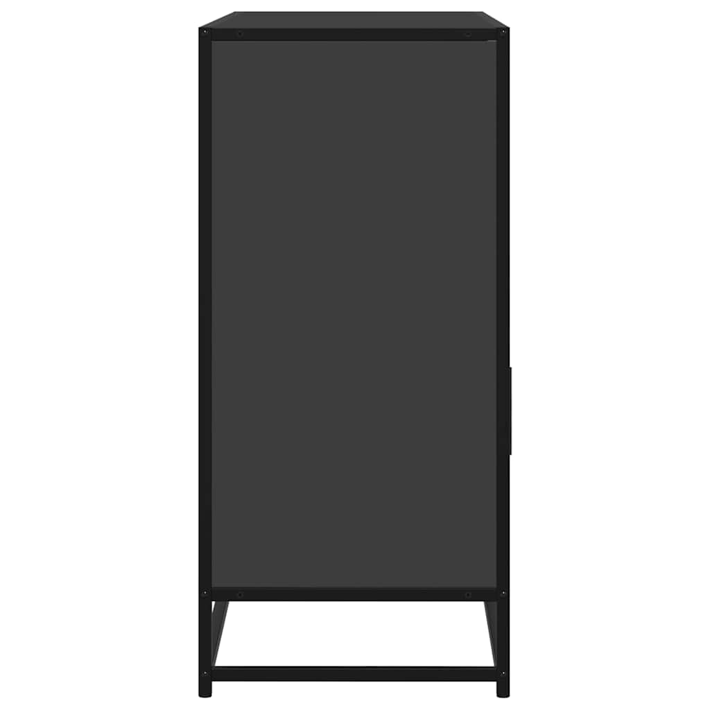 skab 100x35x76 cm konstrueret træ sort