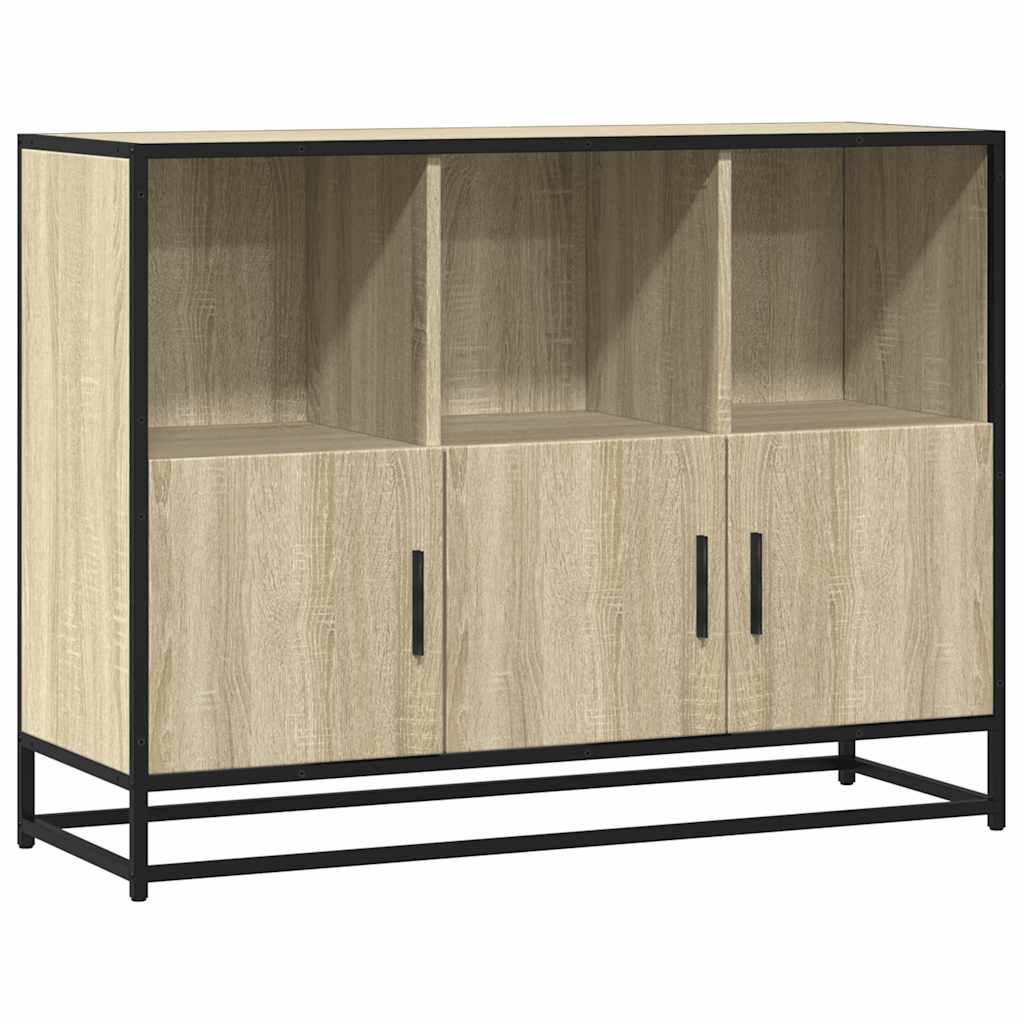 skænk 100x35x76 cm konstrueret træ sonoma-eg