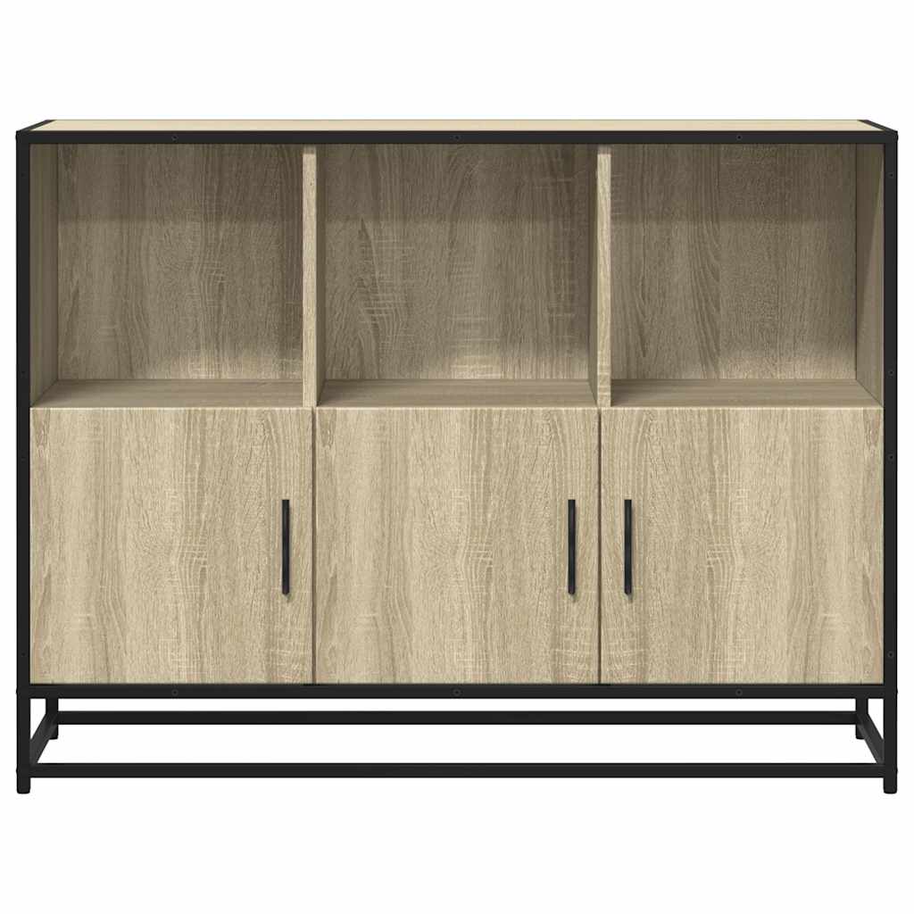 skænk 100x35x76 cm konstrueret træ sonoma-eg